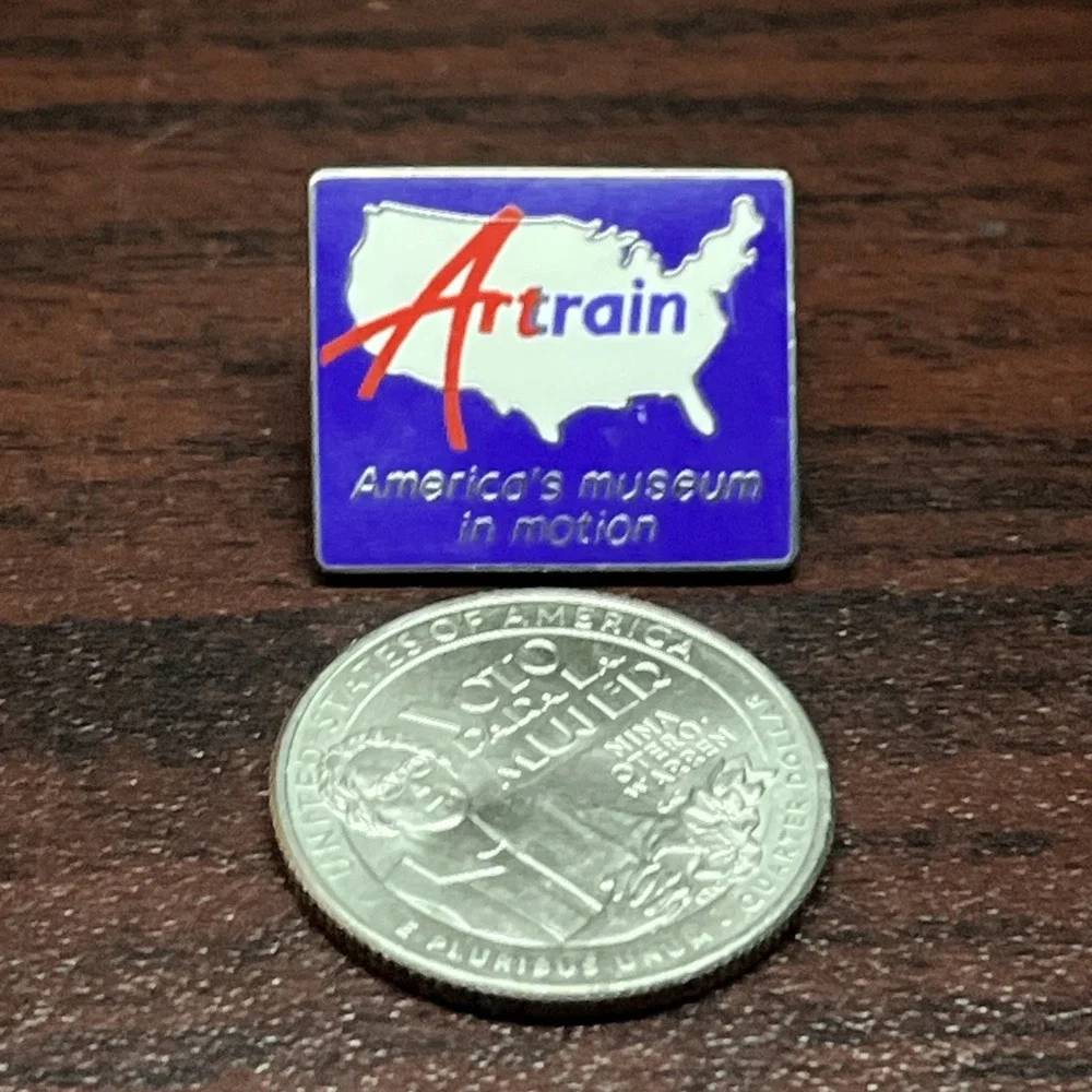 Artrain America's Museum In Motion Art Train Lapel Hat Pin‎